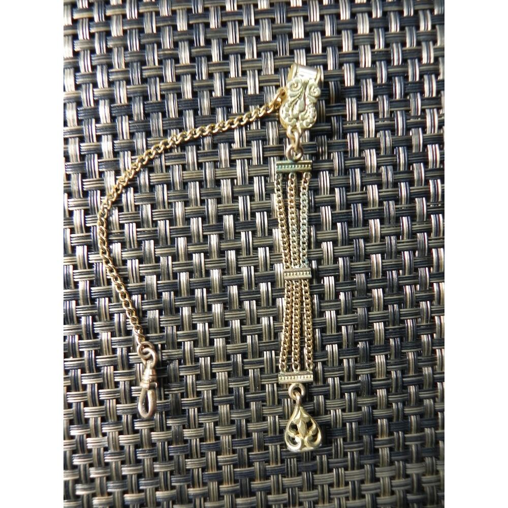 ANTIQUE VICTORIAN D.F.B. CO D.F. BRIGGS GOLD FILLED WATCH FOB CHAIN CHARM - Picture 4 of 9